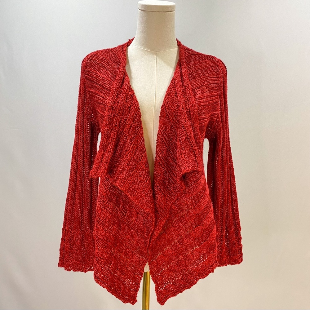 Red Crochet Cardigan 🧶